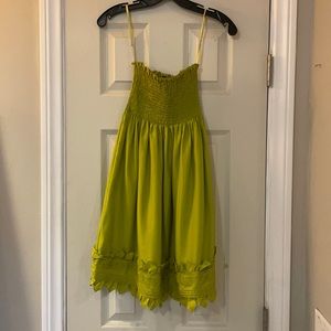 BCBGMaxazria silk strapless dress